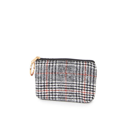 GLEN CHECK COIN PURSE