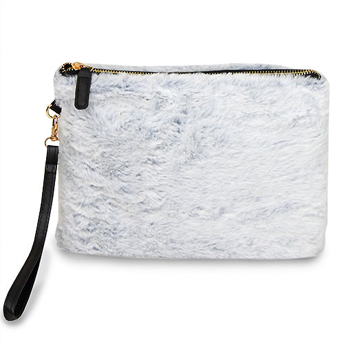 FUR CLUTCH W/ WRISTLET