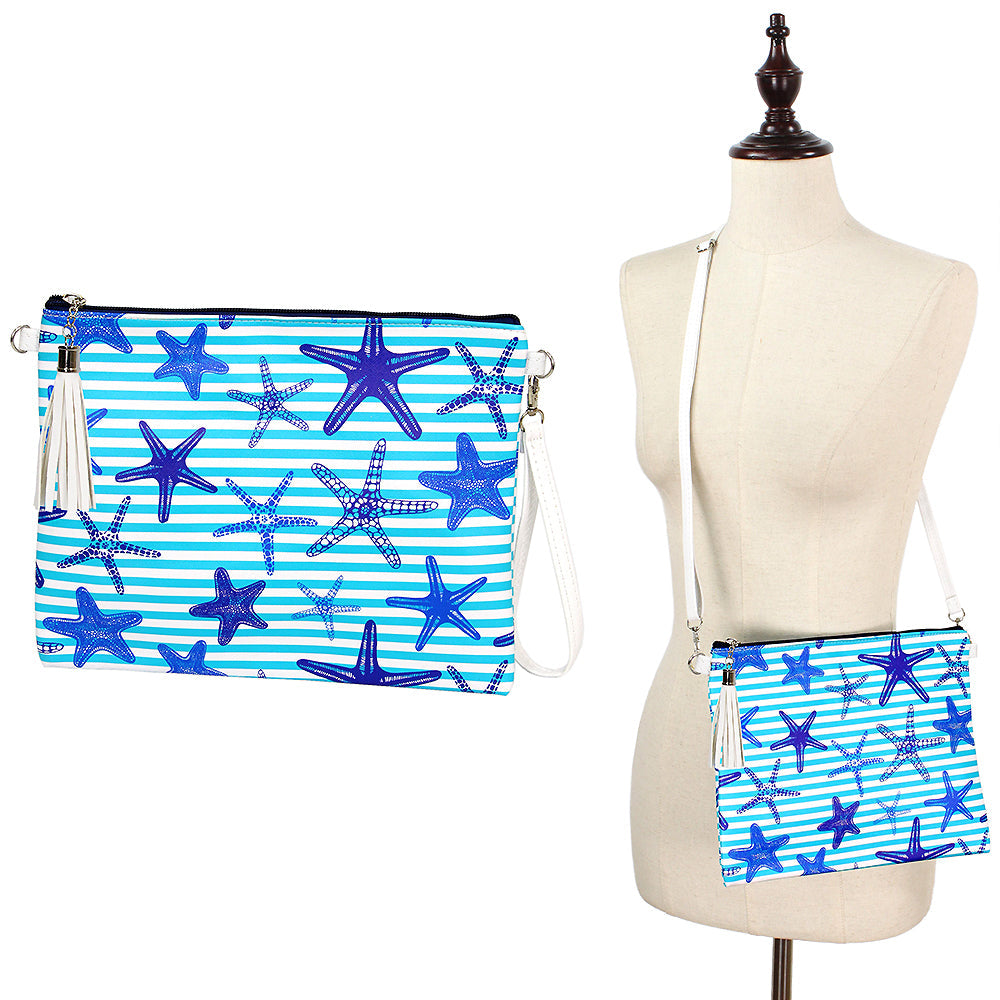 STARFISH CROSS BODY/CLUTCH W/2STRAP