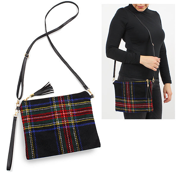 TARTAN CROSSBODY/CLUTCH BAG