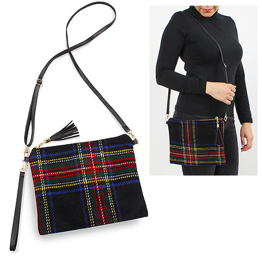 TARTAN CROSSBODY/CLUTCH BAG