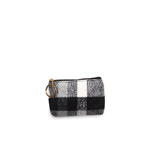 PLAID COIN/CARD PURSE