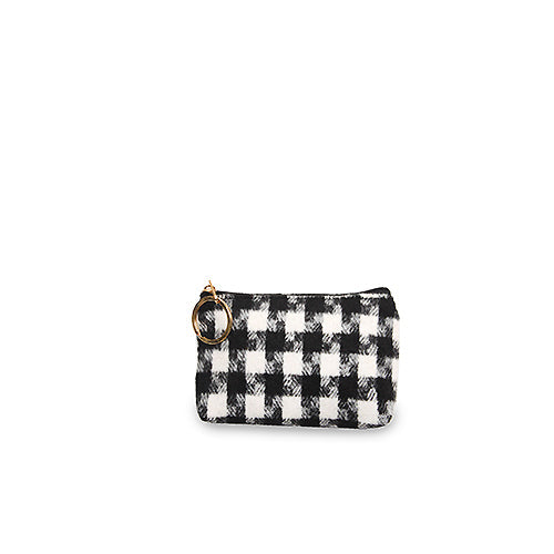 HOUNDSTOOTH COIN/CARD PURSE