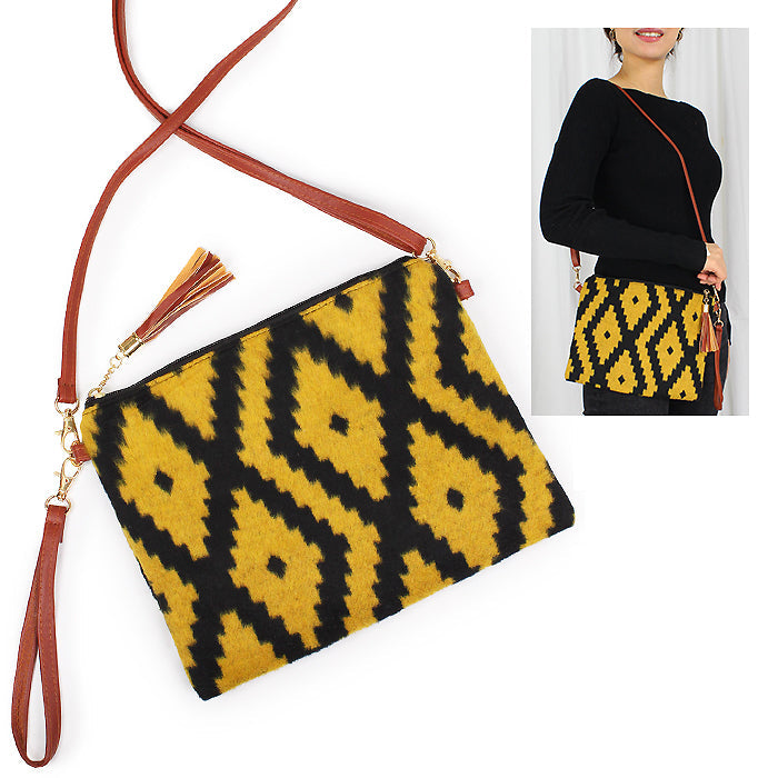 WESTERN PRINT CROSSBODY/CLUTCH BAG