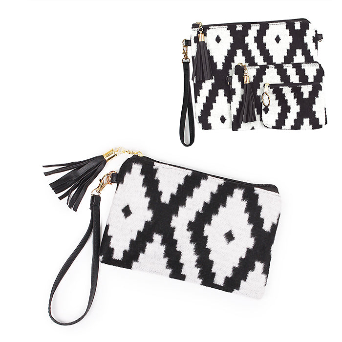 WESTERN WALLET CLUTCH W/WRISTLET