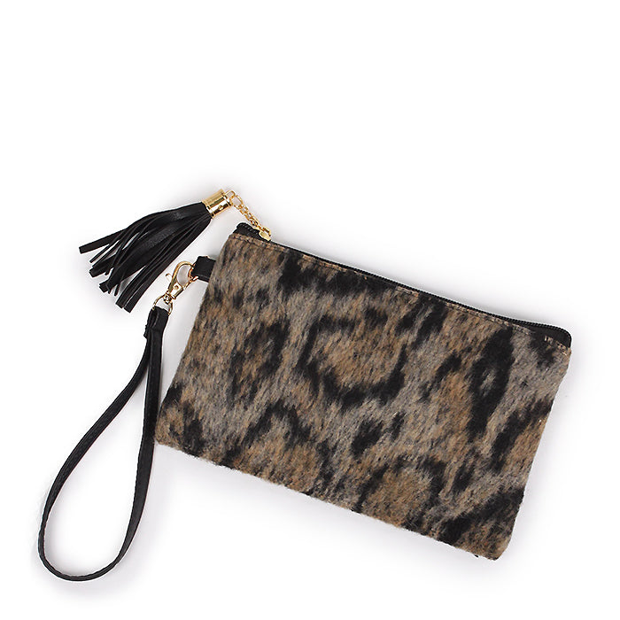 ANIMAL WALLET CLUTCH W/WRISTLET