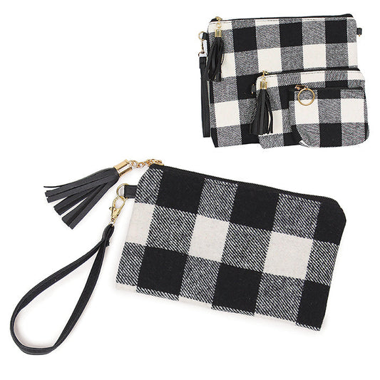 BUFFALO WALLET CLUTCH W.WRISTLET