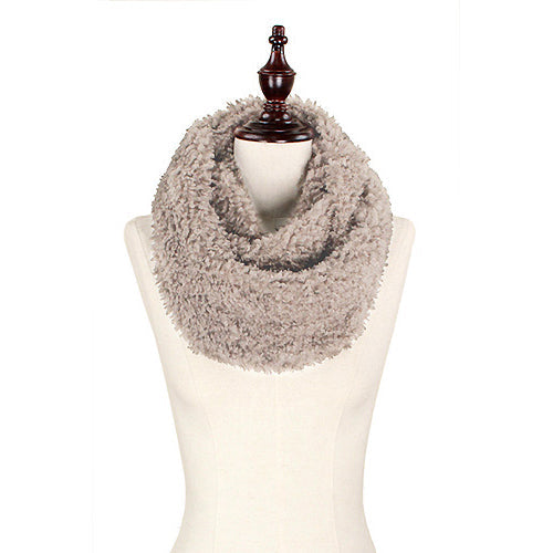 FLUFFY FUR INFINITY SCARF