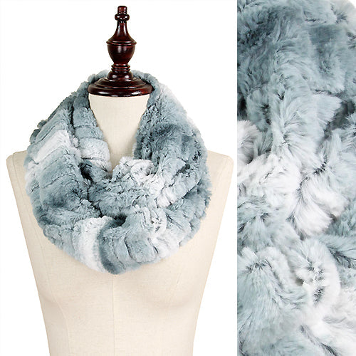 OMBRE TEXTURE FAUX FUR INFINITY