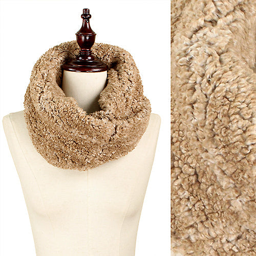 TWISTED FUR TUBE SCARF