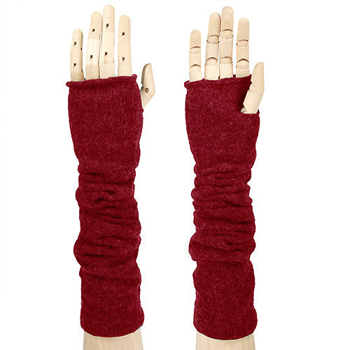 FINGERLESS KNIT LONG GLOVES