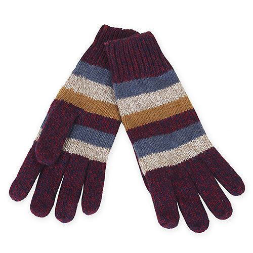 STRIPE KNIT GLOVES