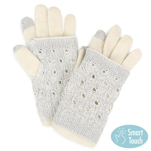 2PCS-LAYERED GLOVES W/ SMART TOUCH