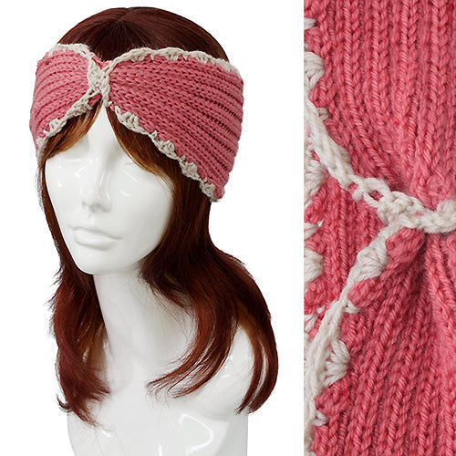 2-TONE LACE CROCHET HEADWRAP