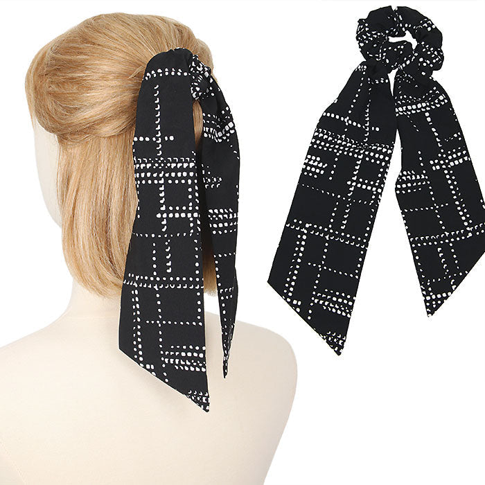 ABSTRACT PRINT HAIR SCARF