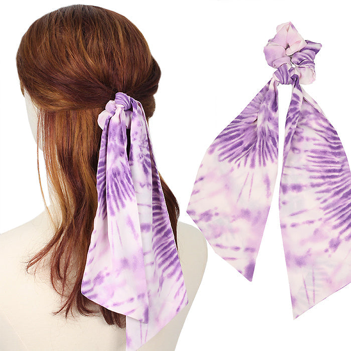 TIE DYE PRINT HAIR SCARF