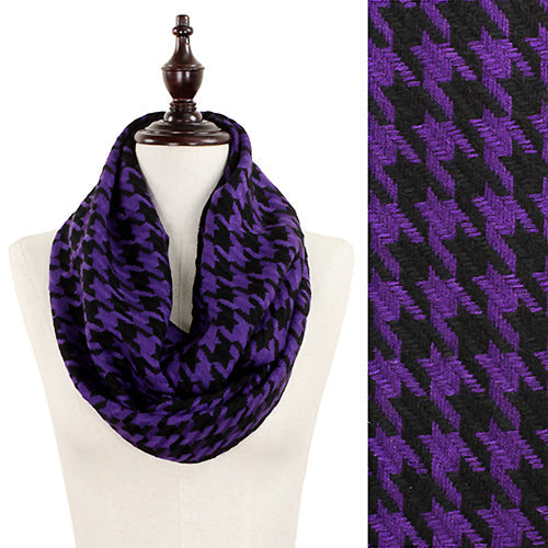 HOUNDSTOOTH INFINITY SCARF