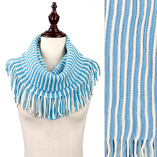 GAME DAY STRIPE KNIT INFINITY SCARF