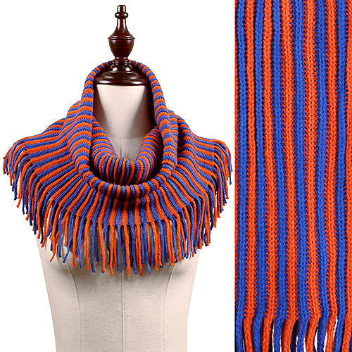 GAME DAY STRIPE KNIT INFINITY SCARF