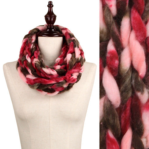 CHUNKY CHAIN KNIT INFINITY SCARF