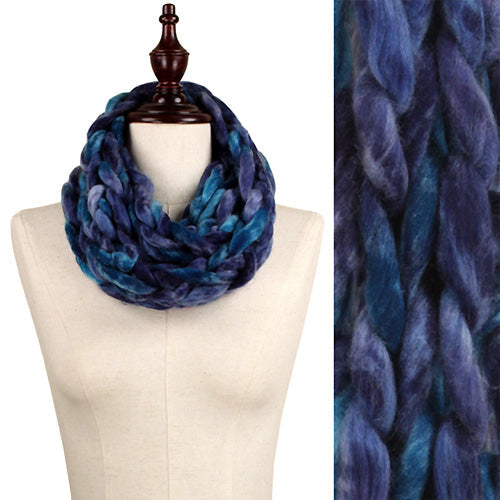 CHUNKY CHAIN KNIT INFINITY SCARF