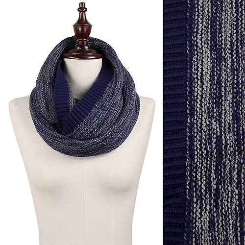 2-TONE KNIT INFINITY SCARF