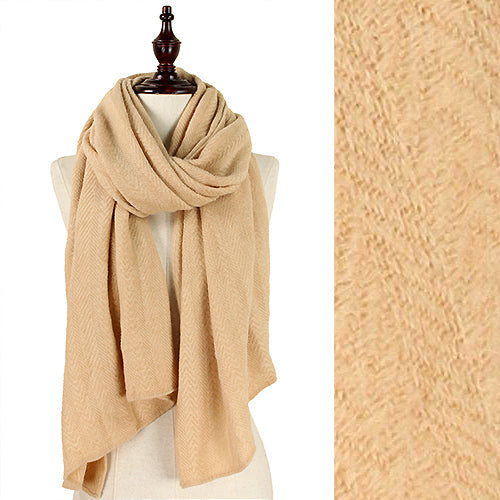 SOLID COLOR SOFT KNIT SCARF