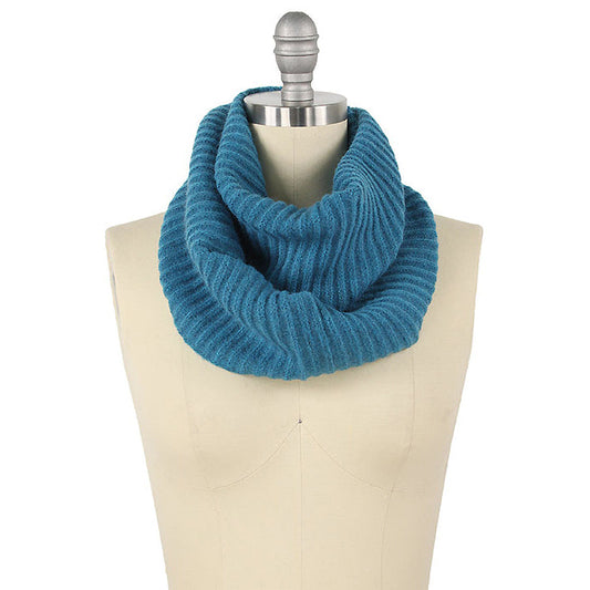 COWL NECK STYLE KNIT INFINITY SCARF