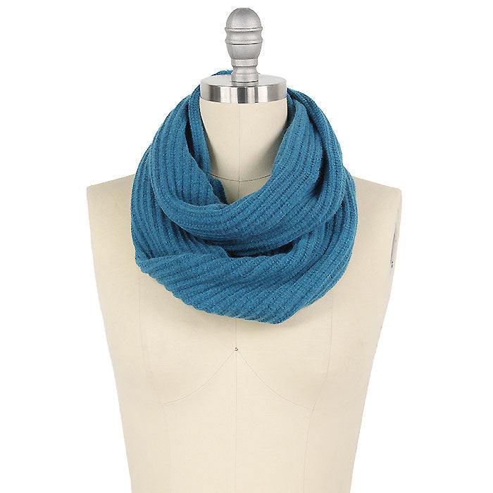 RIBBED KNIT INFINITY SCARF