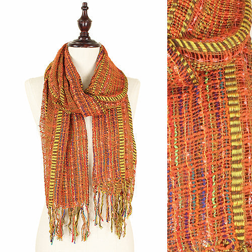 MULTI COLOR WOVEN OBLONG SCARF