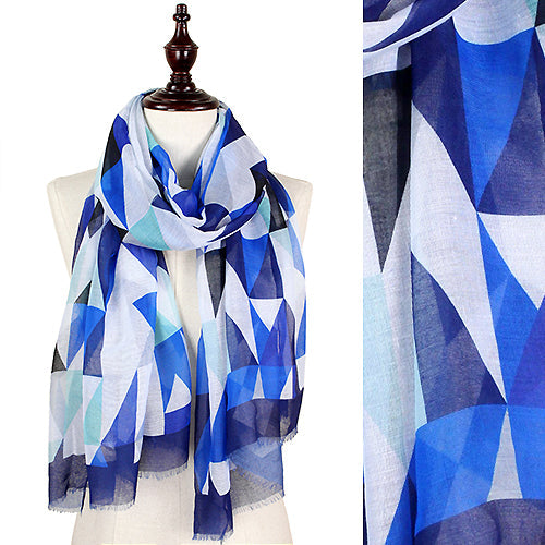 GEOMETRIC PRINT OBLONG SCARF