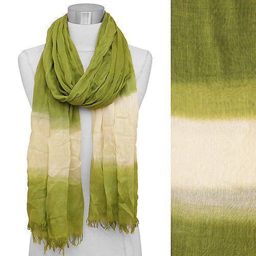 TWO TONE OMBRE OBLONG SCARF