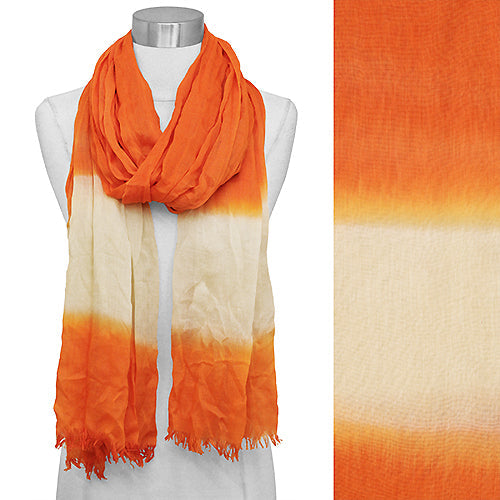 TWO TONE OMBRE OBLONG SCARF