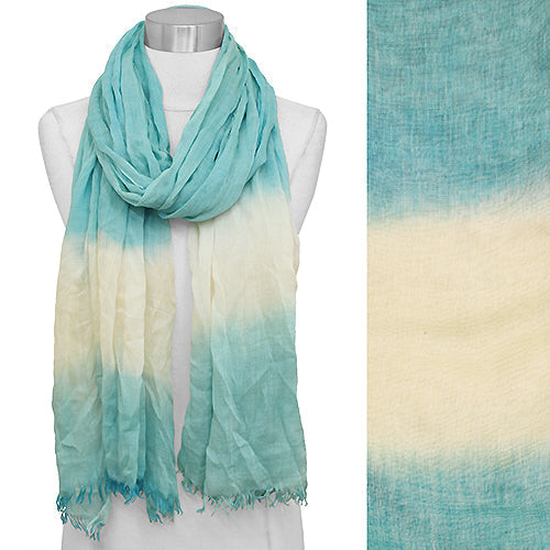 TWO TONE OMBRE OBLONG SCARF