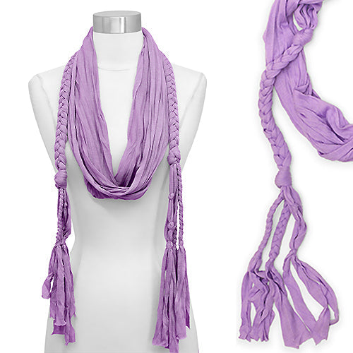 JERSEY BRAIDED OBLONG SCARF