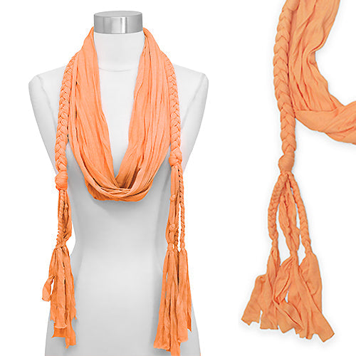 JERSEY BRAIDED OBLONG SCARF