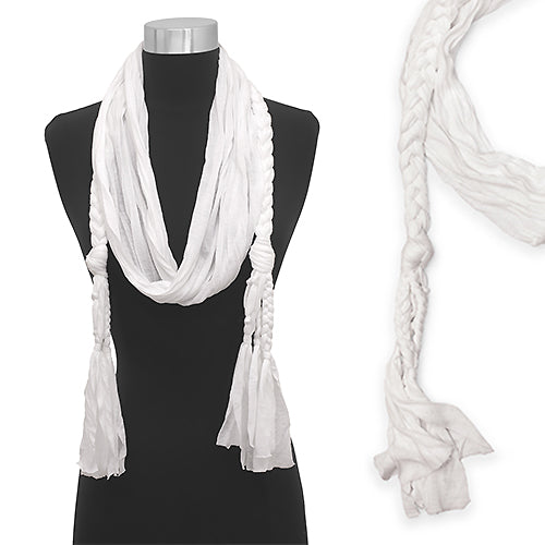 JERSEY BRAIDED OBLONG SCARF