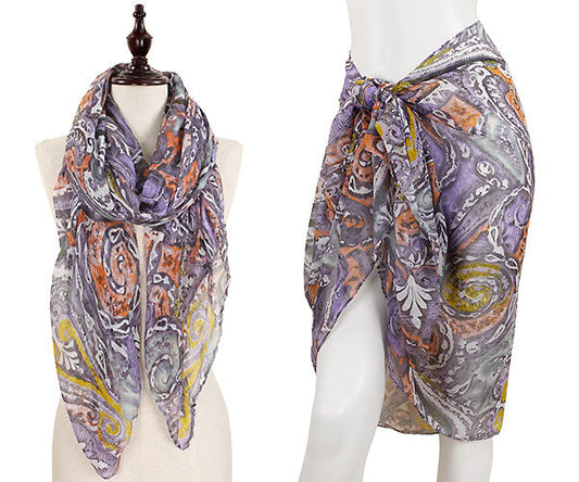 ABSTRACT PRINT OBLONG SCARF