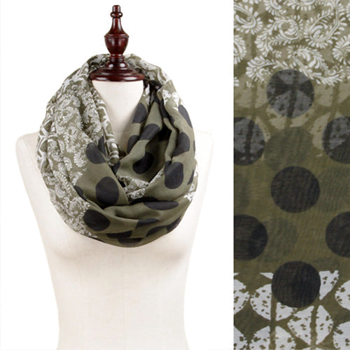 MULTI PATTERN BLOCK PRINT INFINITY SCARF