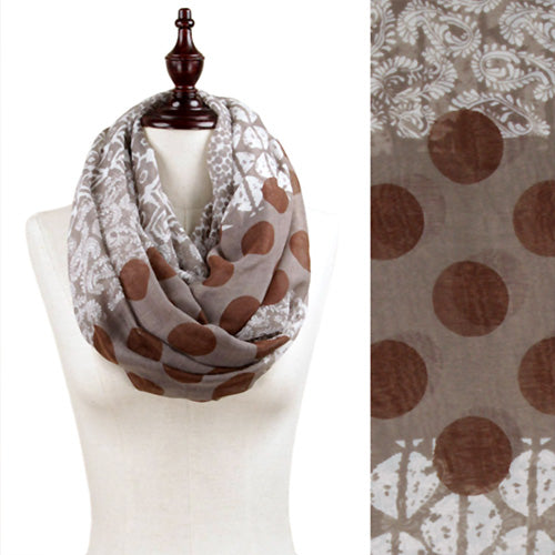 MULTI PATTERN BLOCK PRINT INFINITY SCARF