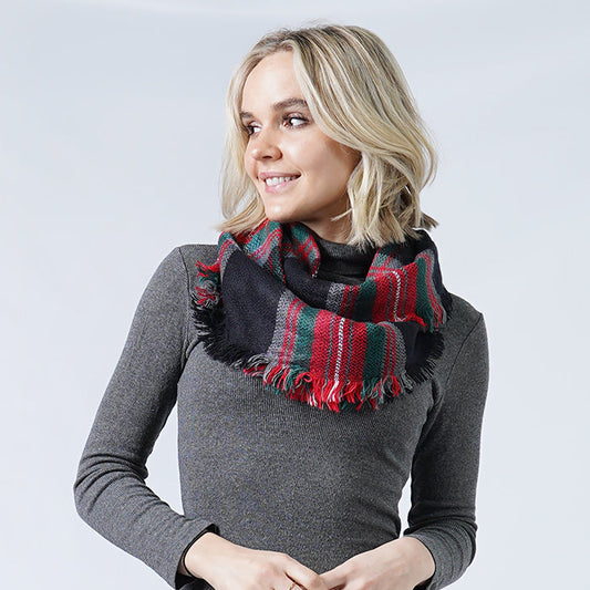 TARTAN PLAID INFINITY SCARF