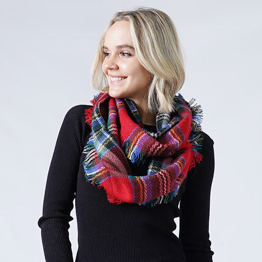 TARTAN PLAID INFINITY SCARF