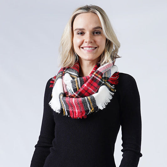 TARTAN PLAID INFINITY SCARF