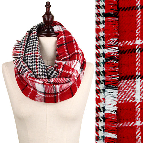 PLAID 2-SIDED INFINITY SCARF