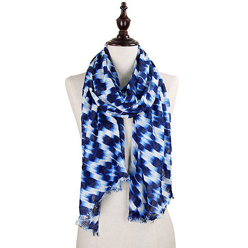 ABSTRACT PRINT OBLONG SCARF