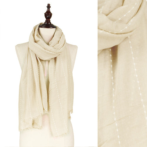 MINI PUFFY STRIPE
OBLONG  SCARF