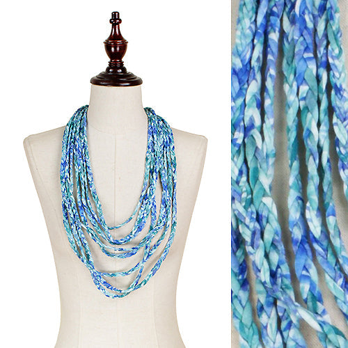 BRAIDED SHRED JERSEY INFINITY SCARF