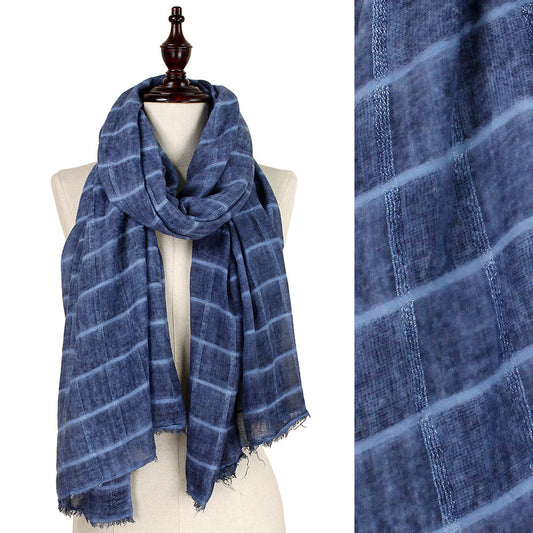 CHECK WOVEN
OBLONG SCARF