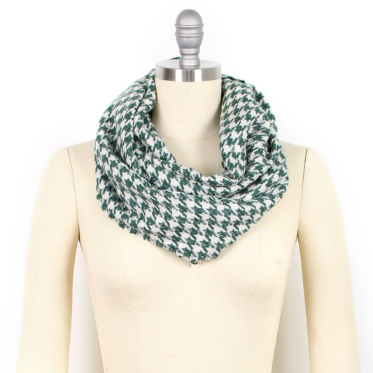 HOUNDSTOOTH LUREX INFINITY SCARF