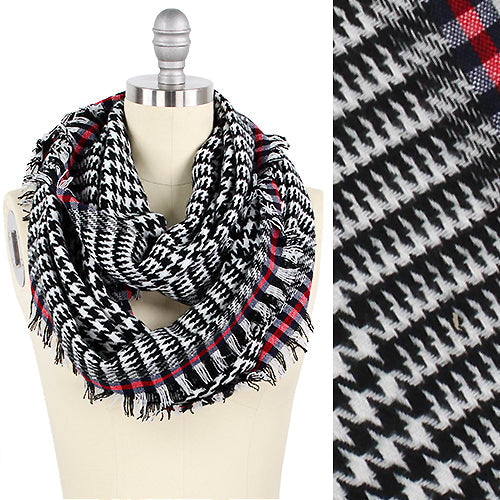 HOUNDSTOOTH INFINITY SCARF